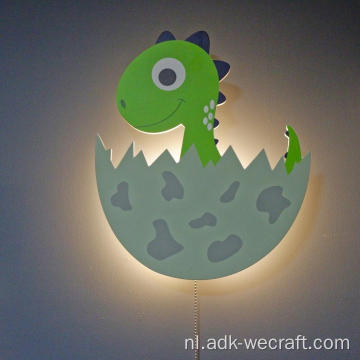 Dinosaurus wandlamp led indoor batterij wandlamp